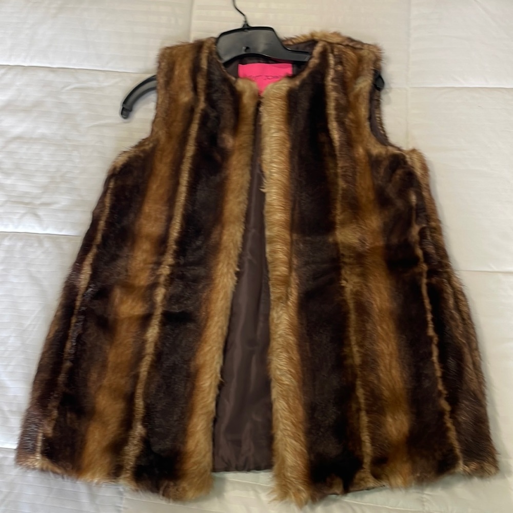 Betsy Johnson Faux Fur Vest